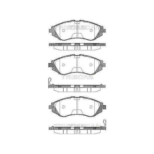 Triscan Brake Pad Set, disc brake to suit Chevrolet, Daewoo