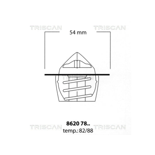 Triscan Thermostat, coolant to suit Jeep, Land Rover, Rover