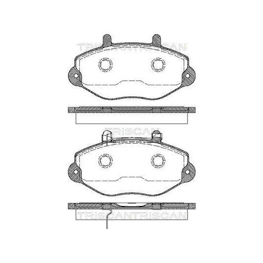 Triscan Brake Pad Set, disc brake to suit Ford