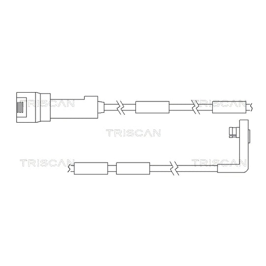 Triscan Warning Contact, brake pad wear to suit Opel, Vauxhall