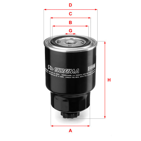 Sofima Fuel filter to suit Nissan