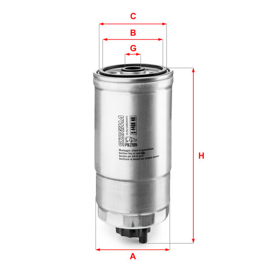 Sofima Fuel filter to suit BMW, Fiat, Renault Trucks