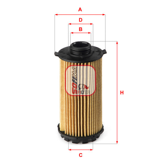 Sofima Oil filter to suit Porsche