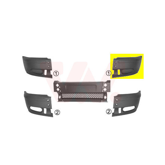 Van Wezel 1898563 Bumper to suit Ford