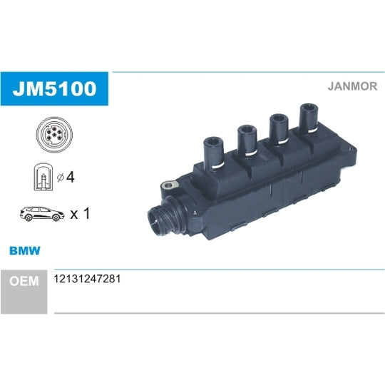 Janmor Ignition coil to suit BMW