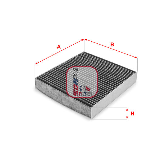 Sofima Filter, interior air to suit Renault