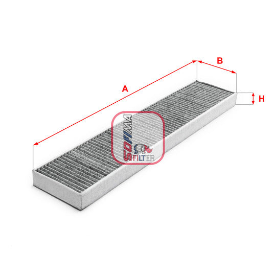 Sofima Filter, interior air to suit Ford