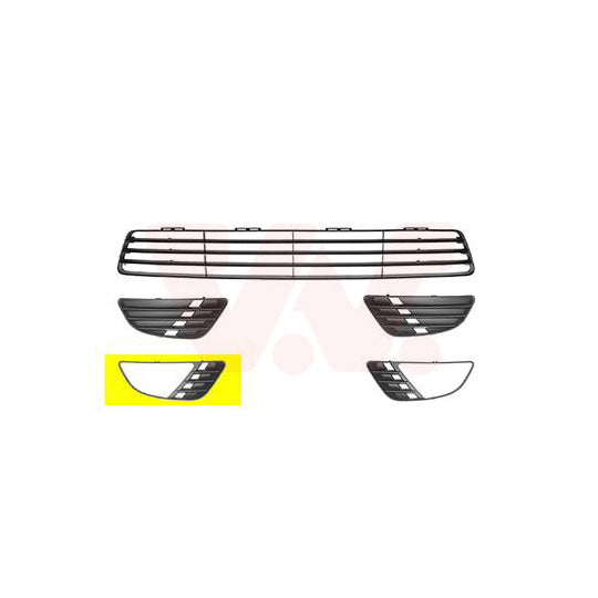 Van Wezel Ventilation Grille, bumper to suit Ford