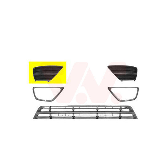 Van Wezel Ventilation Grille, bumper to suit Ford