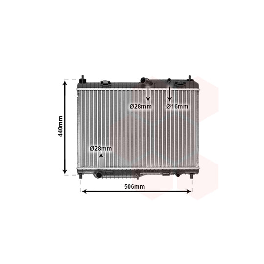 Van Wezel Radiator, engine cooling to suit Ford
