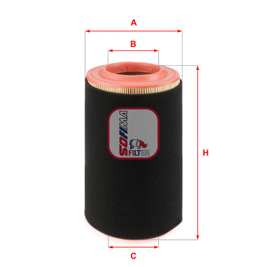 Sofima Air filter to suit Peugeot, Citroën, Fiat
