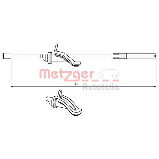 Metzger Cable, parking brake to suit Ford