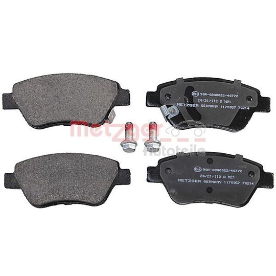 Metzger Brake Pad Set, disc brake to suit Opel
