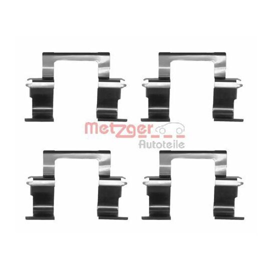 Metzger Accessory Kit, disc brake pad to suit Opel, Vauxhall