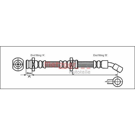 Metzger Brake Hose to suit Suzuki