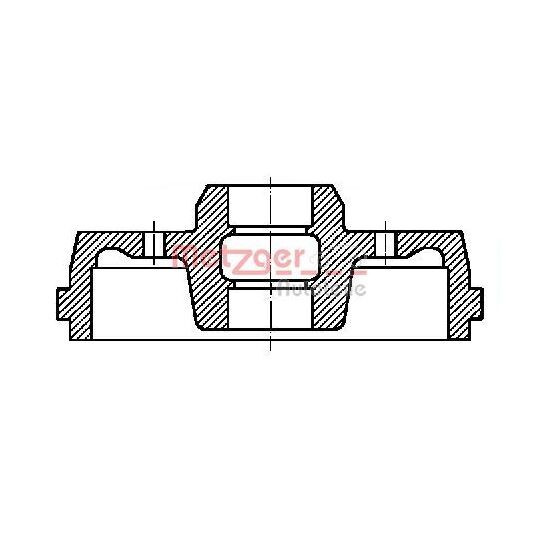 Metzger Brake Drum to suit Ford