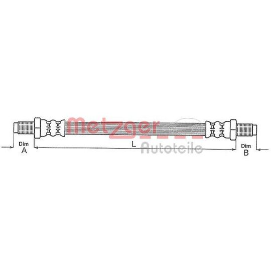 Corteco Brake Hose to suit Ford