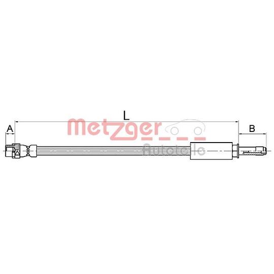 Metzger Brake Hose to suit BMW