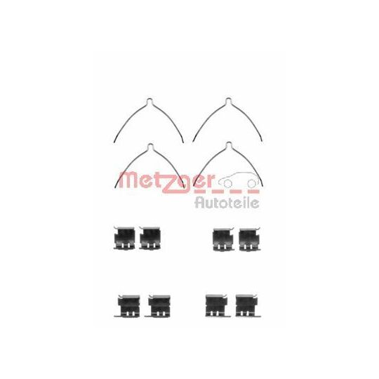 Metzger Accessory Kit, disc brake pad to suit Toyota
