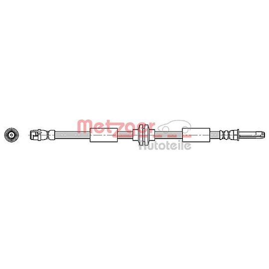 Metzger Brake Hose to suit VW
