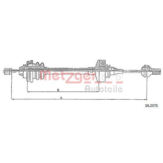 Metzger Clutch Cable to suit Renault