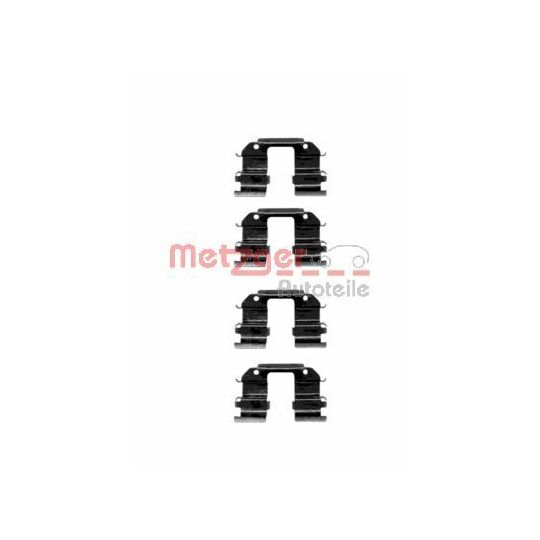 Metzger Accessory Kit, disc brake pad to suit Daewoo