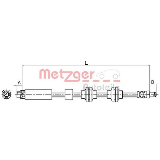 Metzger Brake Hose to suit BMW