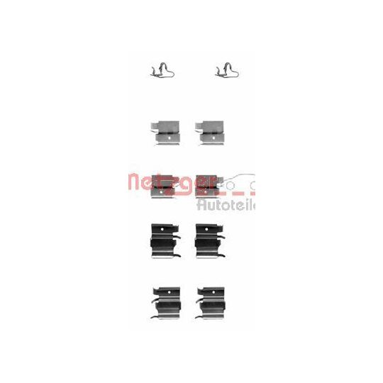 Metzger Accessory Kit, disc brake pad to suit Toyota, Mazda