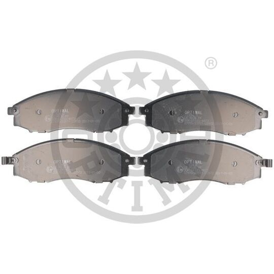 Optimal Brake Pad Set, disc brake to suit Nissan