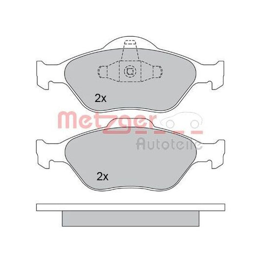 Metzger Brake Pad Set, disc brake to suit Ford, Mazda