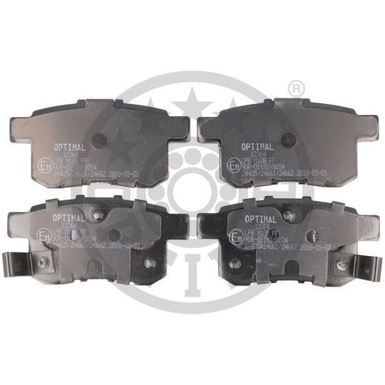 Optimal Brake Pad Set, disc brake to suit Honda