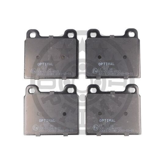 Optimal Brake Pad Set, disc brake to suit VW, BMW, Mercedes-Benz
