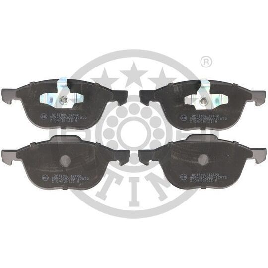 Optimal Brake Pad Set, disc brake to suit Ford, Mazda, Volvo