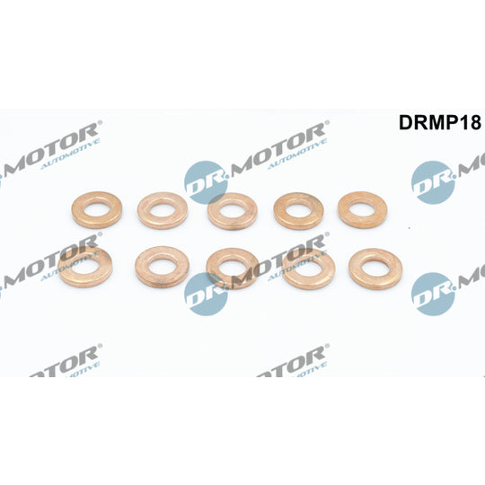 Dr.Motor Automotive Seal Kit, injector nozzle to suit Ford, Peugeot, Citroën