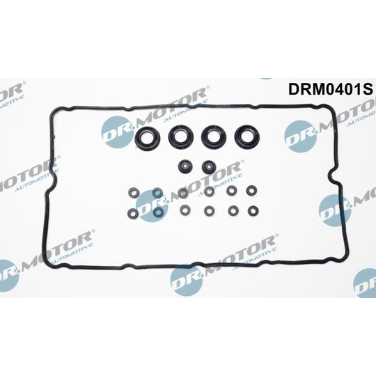 Dr.Motor Automotive Gasket Set, cylinder head cover to suit Ford, Peugeot, Citroën