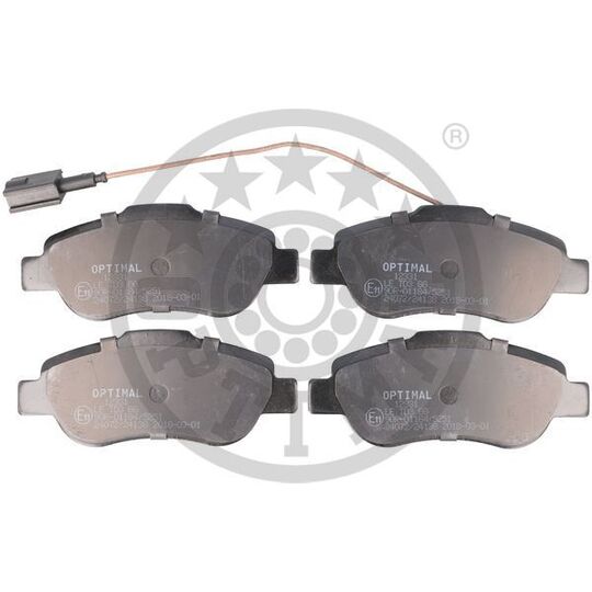 Optimal Brake Pad Set, disc brake to suit Ford, Fiat