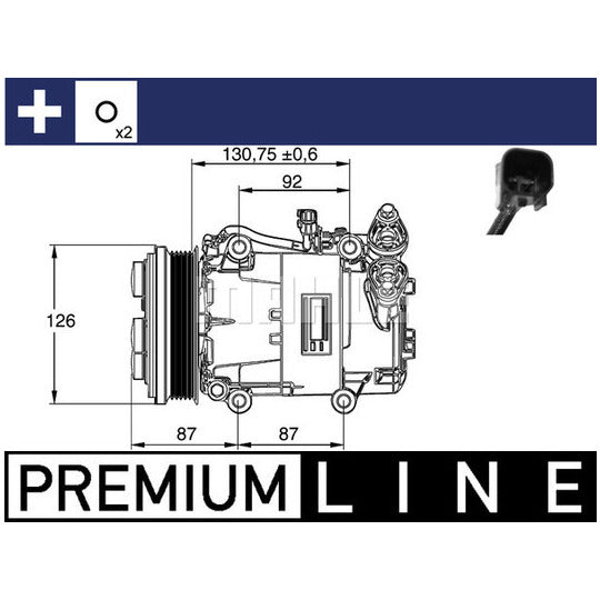 Mahle Compressor, air conditioning to suit Ford, Mazda, Volvo