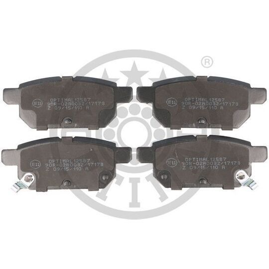Optimal Brake Pad Set, disc brake to suit Suzuki