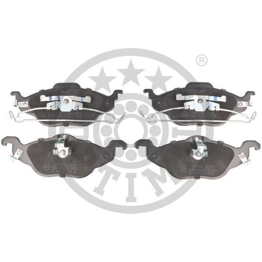 Optimal Brake Pad Set, disc brake to suit Opel, Vauxhall