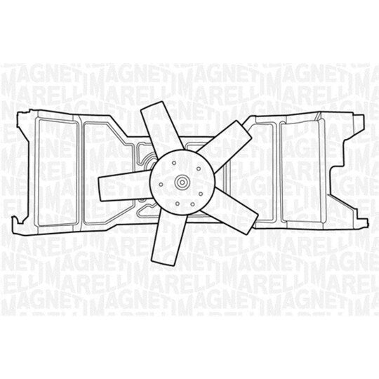 Magneti Marelli Fan, radiator to suit Ford, Mazda