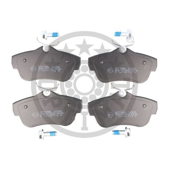 Optimal Brake Pad Set, disc brake to suit Toyota, Peugeot, Citroën