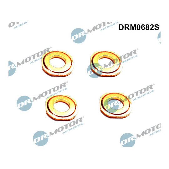 Dr.Motor Automotive Seal Kit, injector nozzle to suit Opel