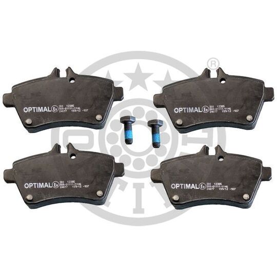 Optimal Brake Pad Set, disc brake to suit Mercedes-Benz