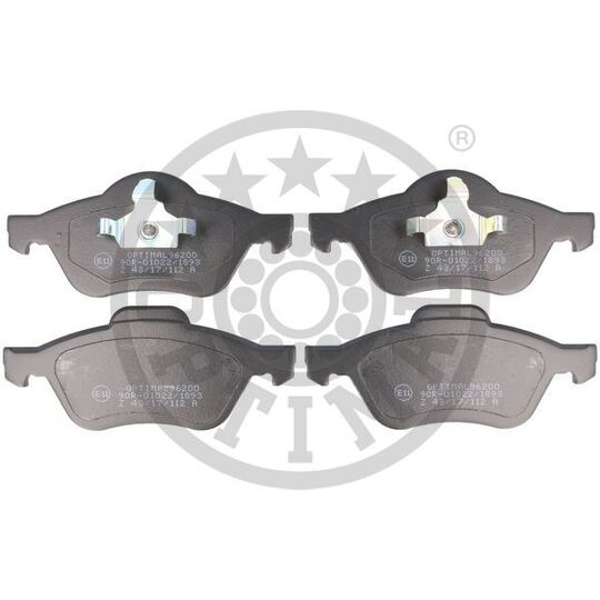 Optimal Brake Pad Set, disc brake to suit Renault