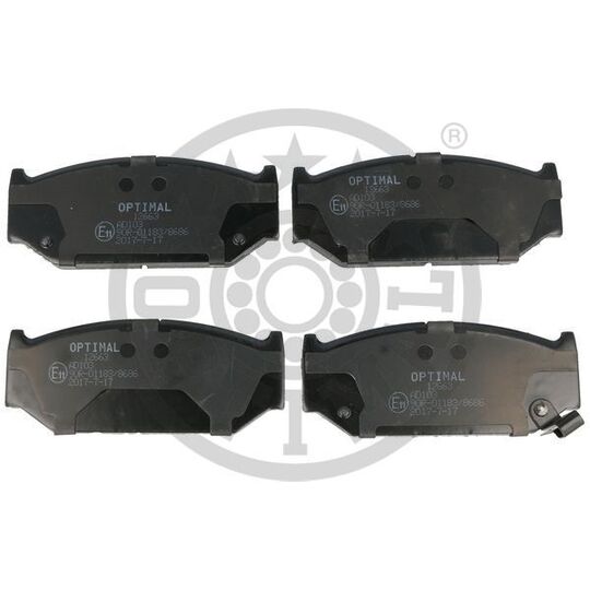 Optimal Brake Pad Set, disc brake to suit Suzuki