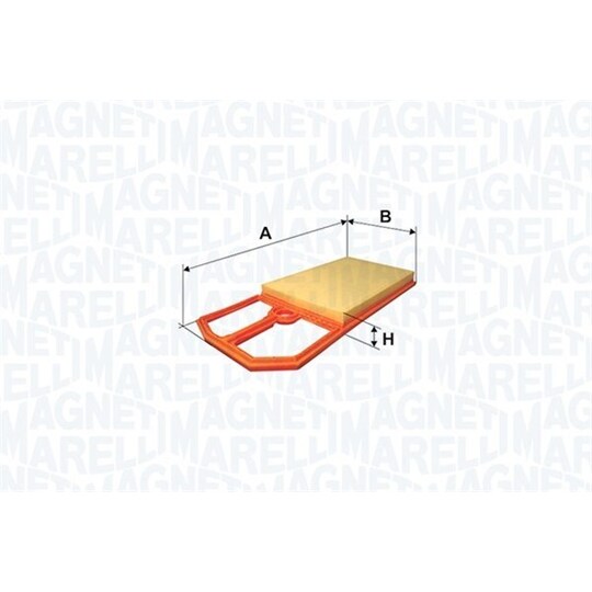 Magneti Marelli Air filter to suit VW
