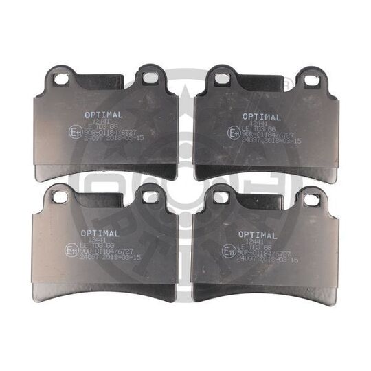 Optimal Brake Pad Set, disc brake to suit VW
