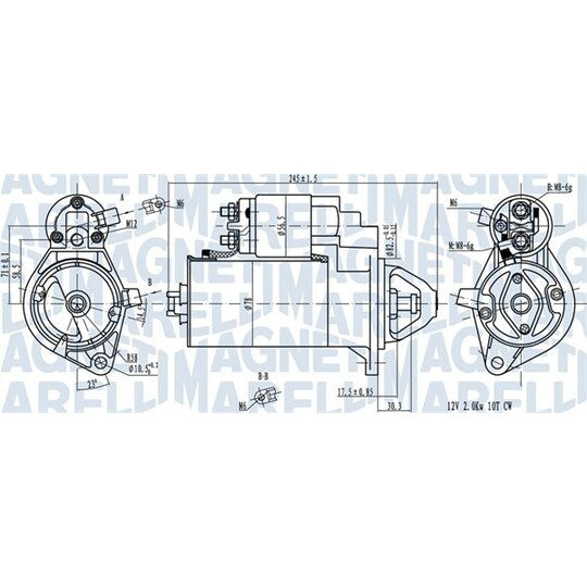 Magneti Marelli Starter to suit Iveco, Opel, Saab