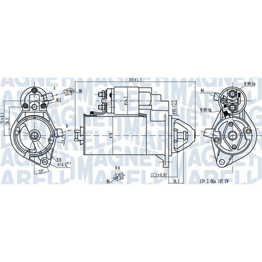 Magneti Marelli Starter to suit Iveco, Opel, Saab