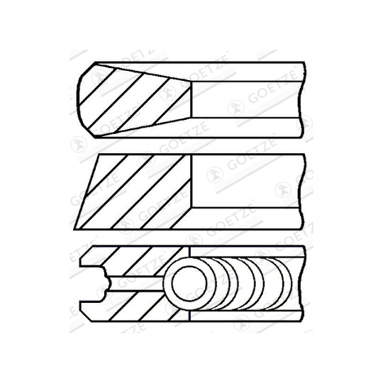 Goetze Engine Piston Ring Kit to suit Ford